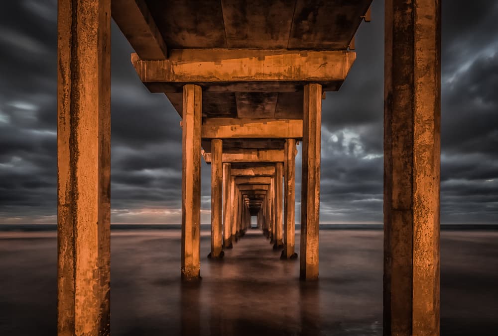 Dramatic Pier Perspective by Andreas Agazzi — canvas wall art