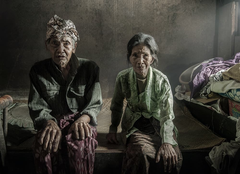 Aged Couple's Gaze by Sebastian Kisworo — canvas wall art