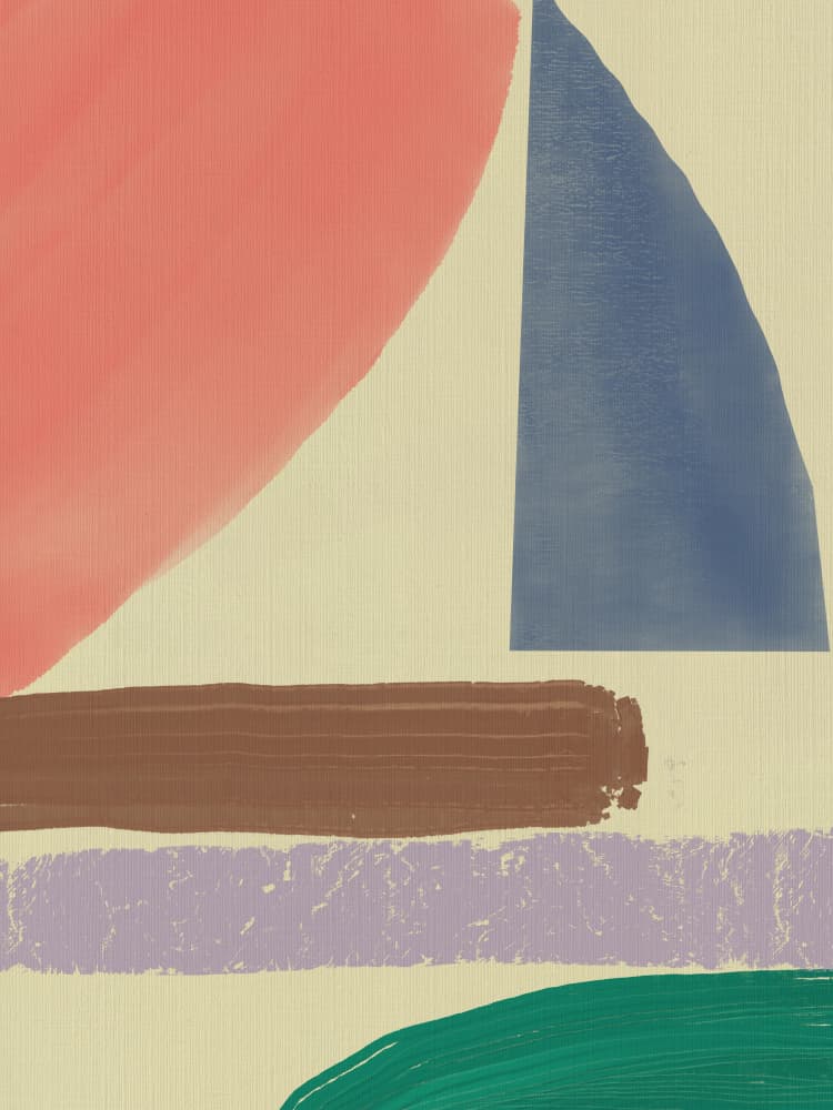 Abstract Color Blocks by Little Dean — canvas wall art