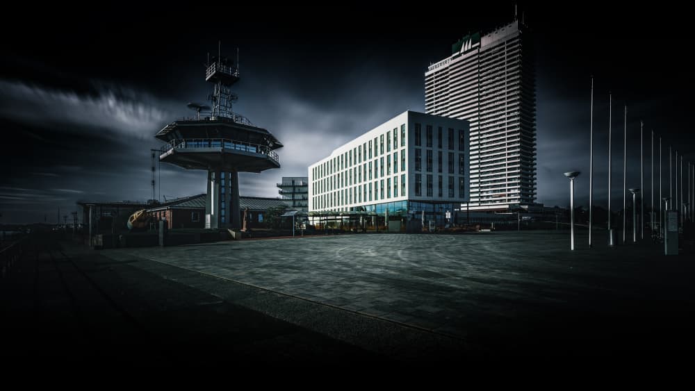 Modern City Structures by Jürgen Muß — canvas wall art