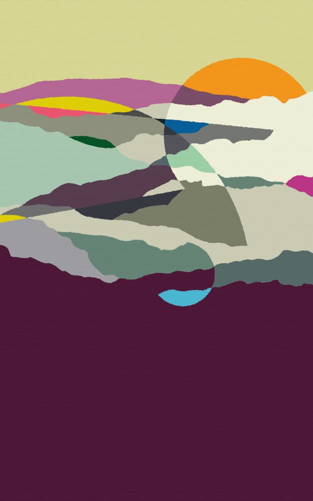 Layered Sunset Horizon by Rafa Mateo — canvas wall art