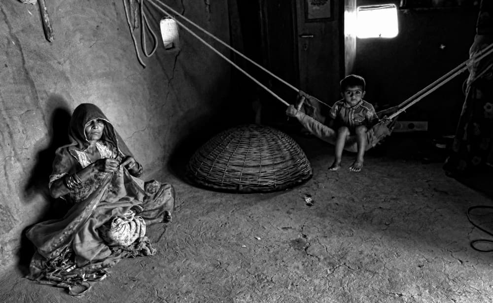 Quiet Home Life by Ajit Kumar Majhi — canvas wall art