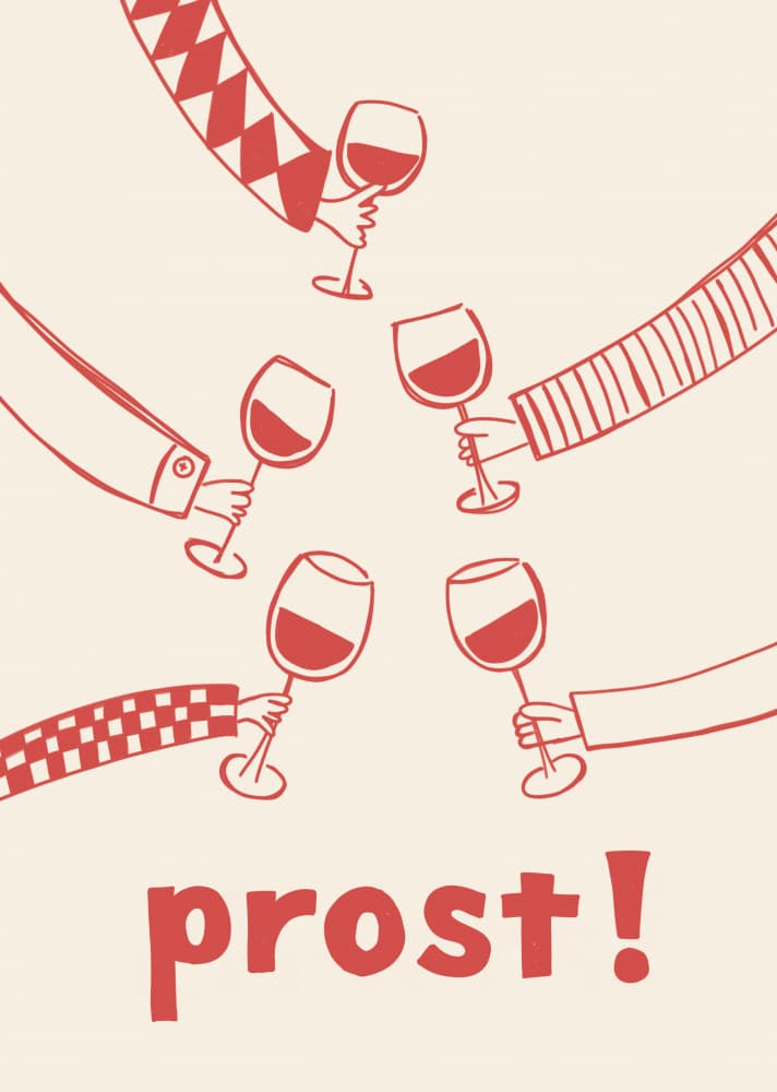 Prost Wine Celebration by Rio Soléy — canvas wall art