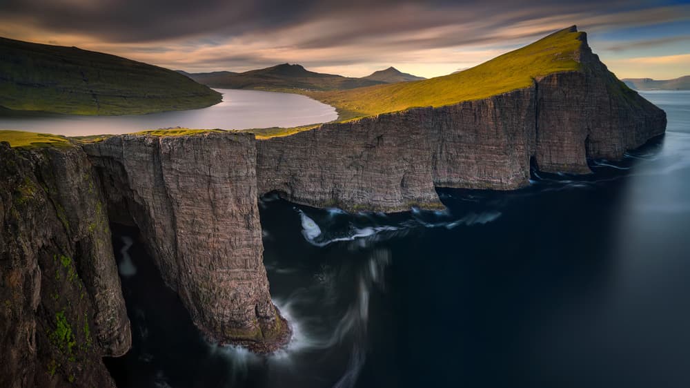 Floating Lake Cliffs by Wojciech Kruczynski — canvas wall art