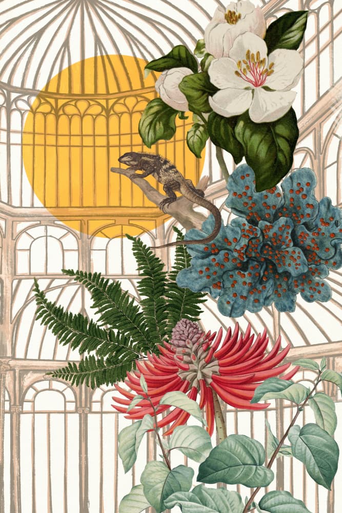 Exotic Botanical Conservatory by Marja van den Hurk — canvas wall art