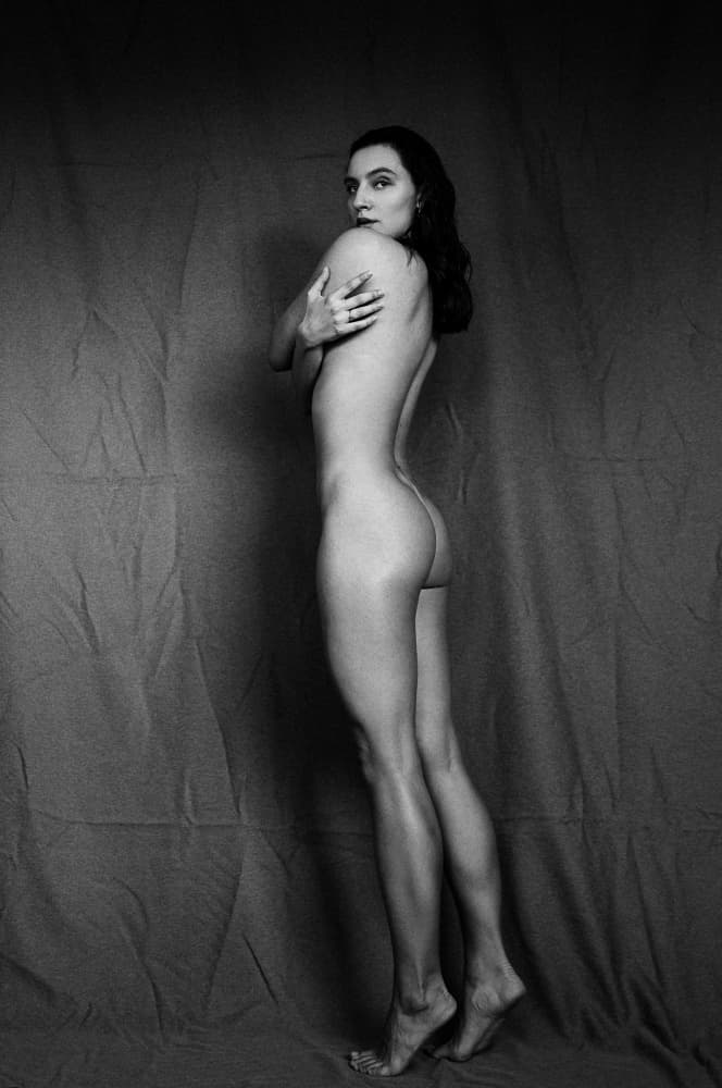 Graceful Nude Silhouette by Martin Krystynek MQEP — canvas wall art