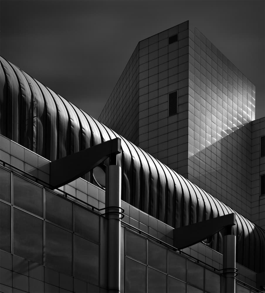 Modern Urban Geometry by Jef Van den Houte — canvas wall art