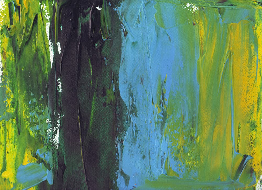 Vibrant Green Blue by Rafal Kulik — canvas wall art