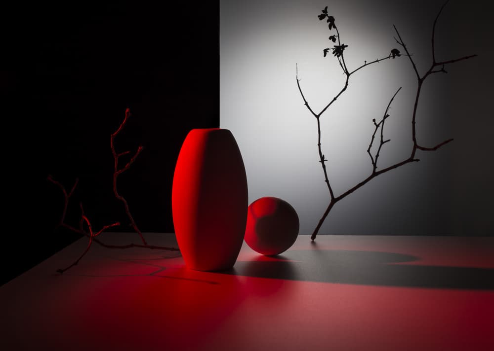 Dramatic Red Still Life by Evgeniy Popov — canvas wall art