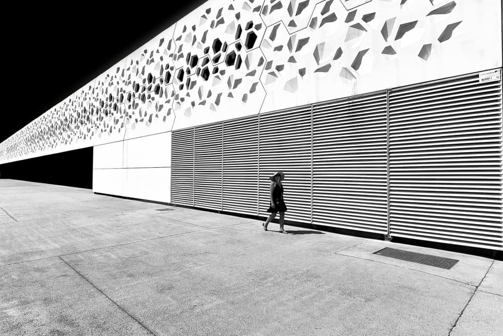 Geometric Architecture Solitary Walk by Jorge Pimenta — canvas wall art