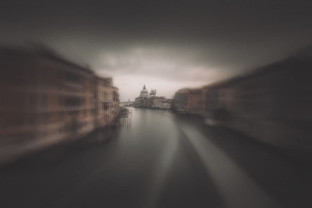 Moody Grand Canal Venice by Thomas de Franzoni — canvas wall art