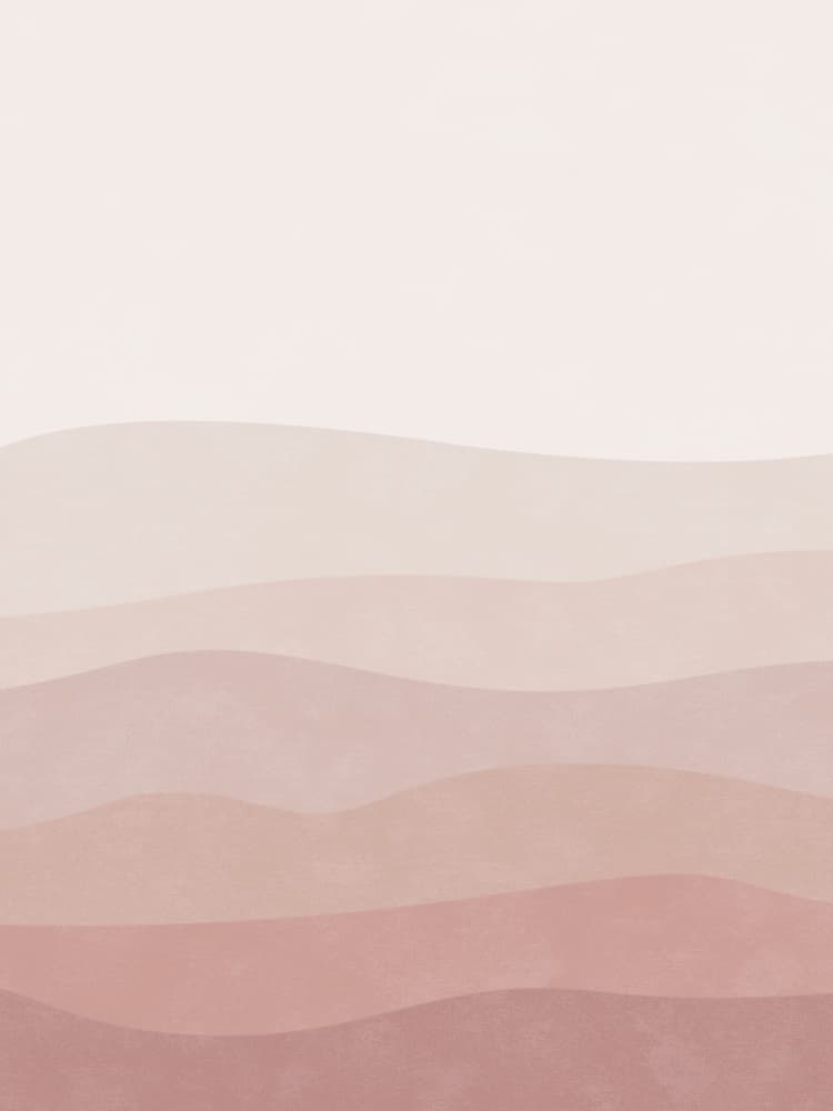 Blush Terracotta Waves by Karen Menzenbach — canvas wall art