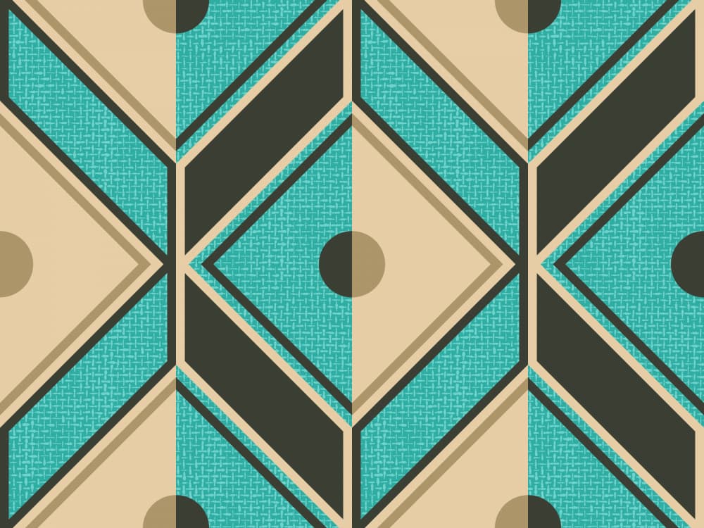 Art Deco Diamond Pattern by Alexandra Weise — canvas wall art