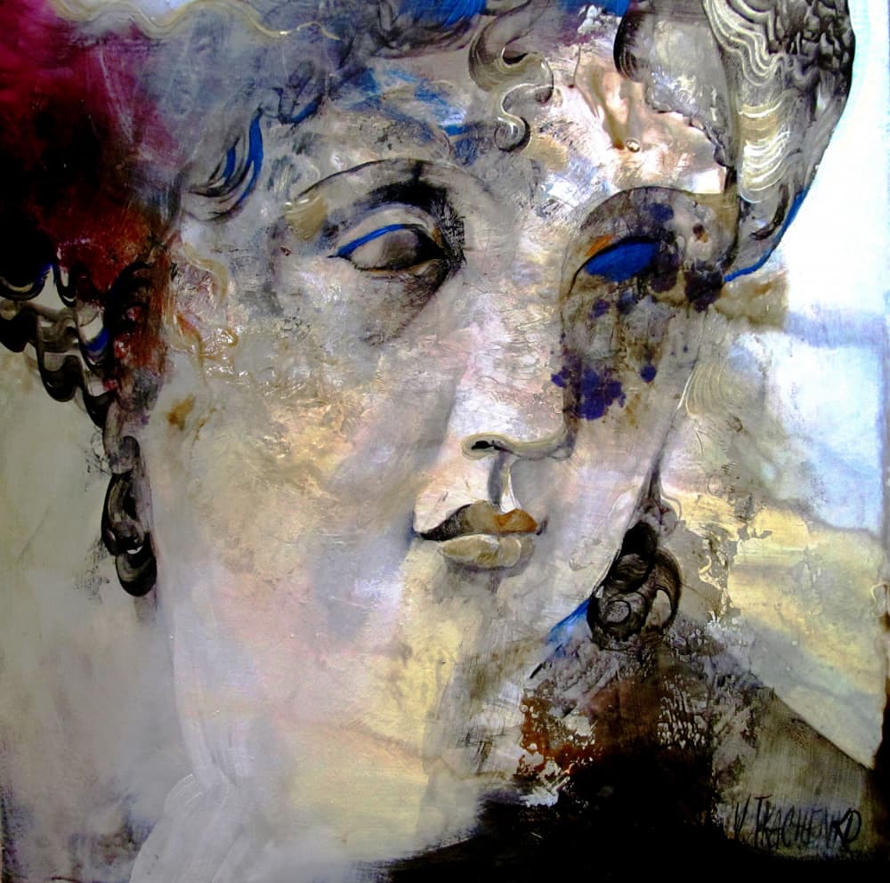 Ancient Goddess Portrait by Victor Tkachenko — canvas wall art