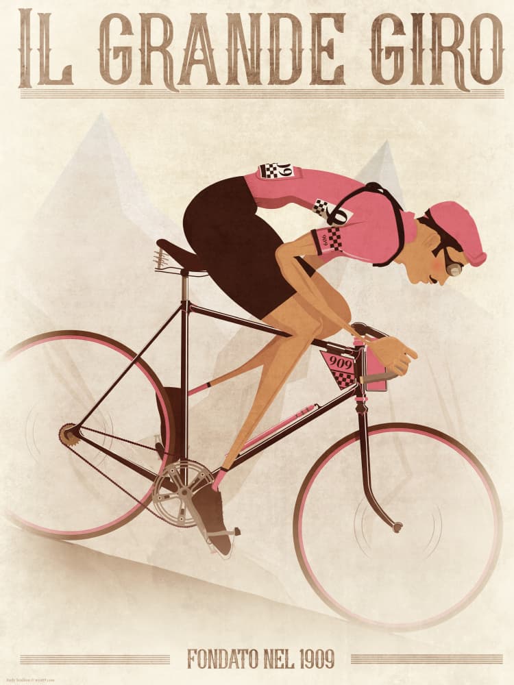 Classic Giro Climb by Wyatt 9 — canvas wall art
