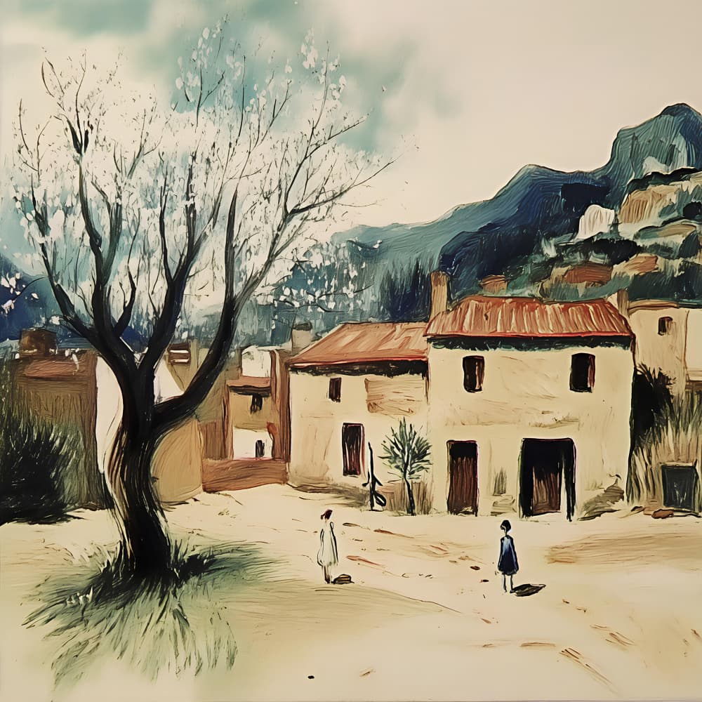 Spring Village Path by Avanesova Elena — canvas wall art