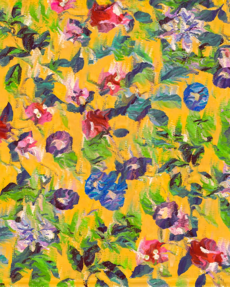 Vibrant Summer Garden by Uma Gokhale — canvas wall art