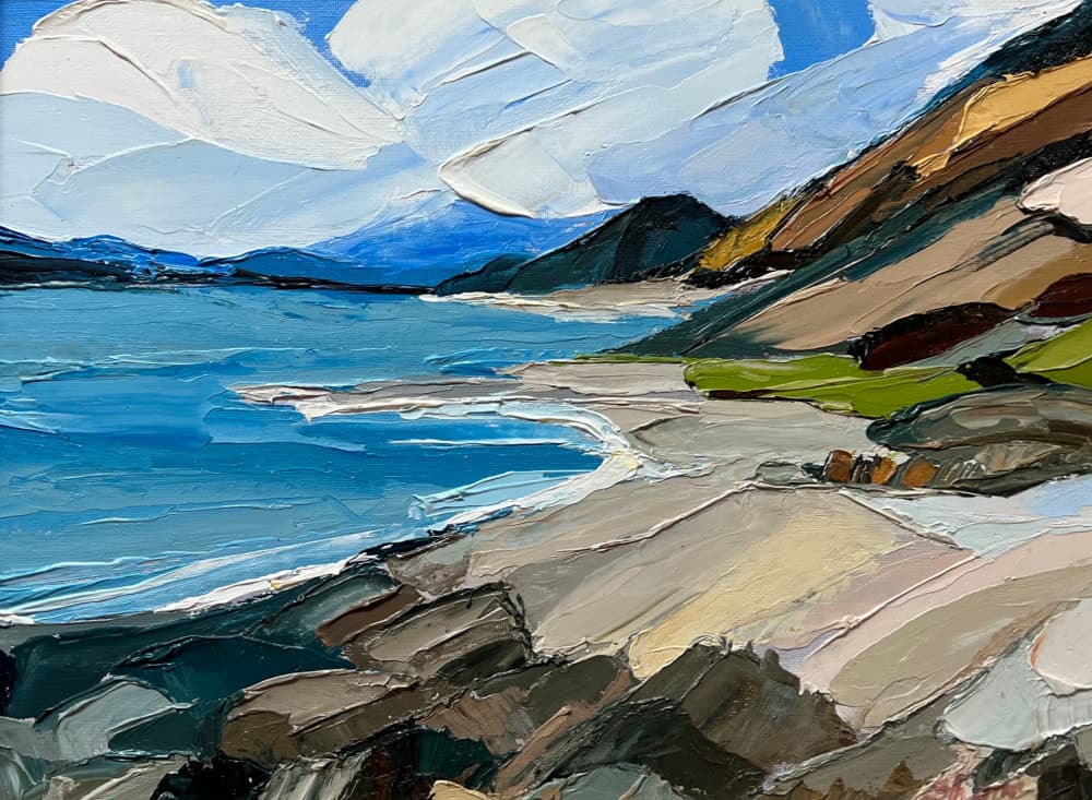 Serene Coastal Landscape by Maxine Shore — canvas wall art