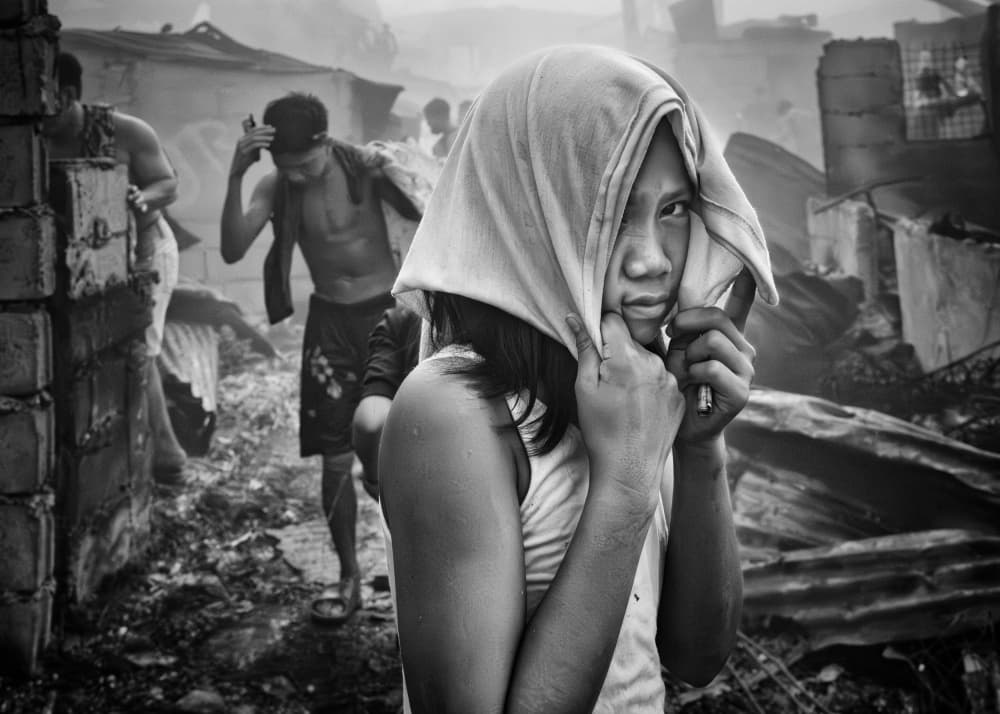 Young Girl After Fire by Shinji Isobe — canvas wall art