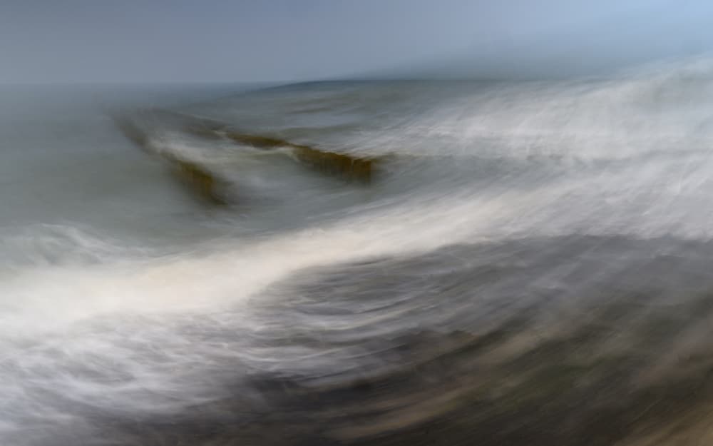Flowing Ocean Serenity by Ann Cornelis — canvas wall art