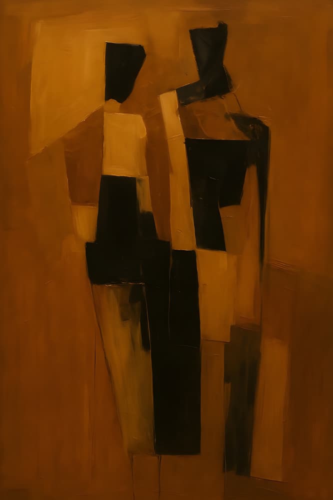 Geometric Abstract Figures by HUGO — canvas wall art