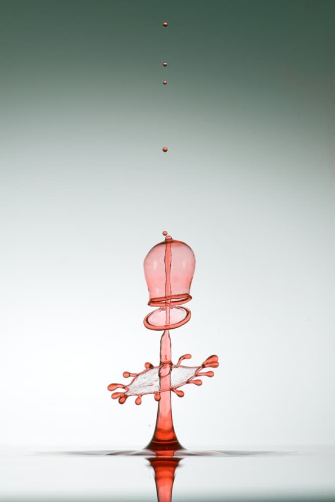 Fluid Red Sculpture by Veli Aydogdu — canvas wall art