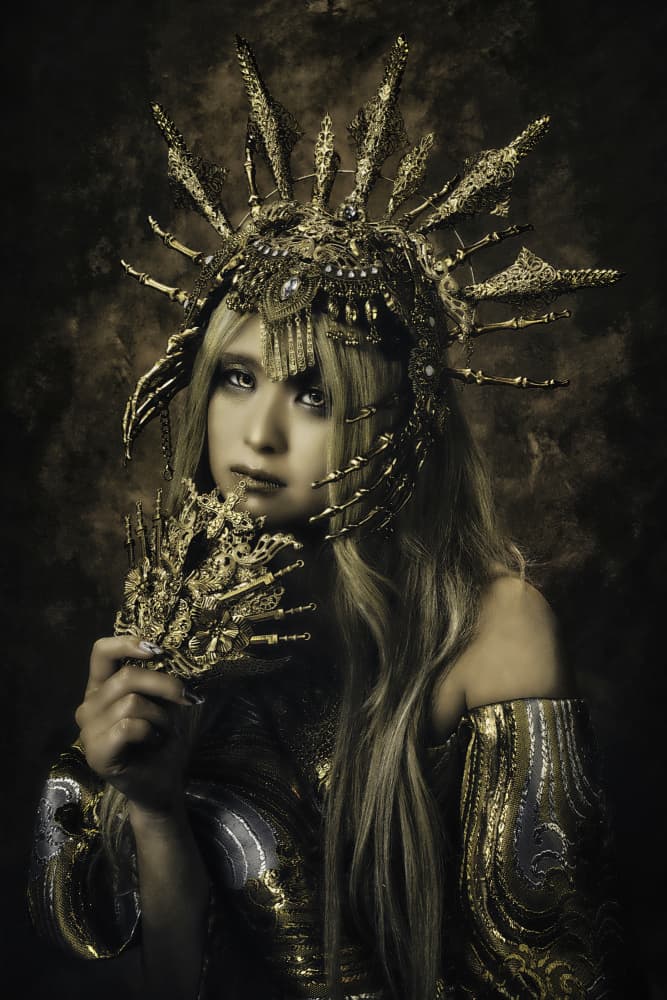 Regal Golden Empress by KOIKI — canvas wall art