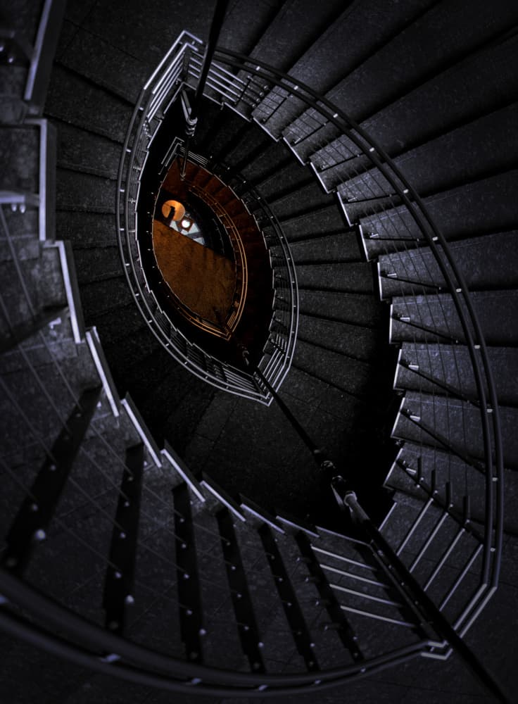 Dark Spiral Eye by YASUTOSHI HONJO — canvas wall art