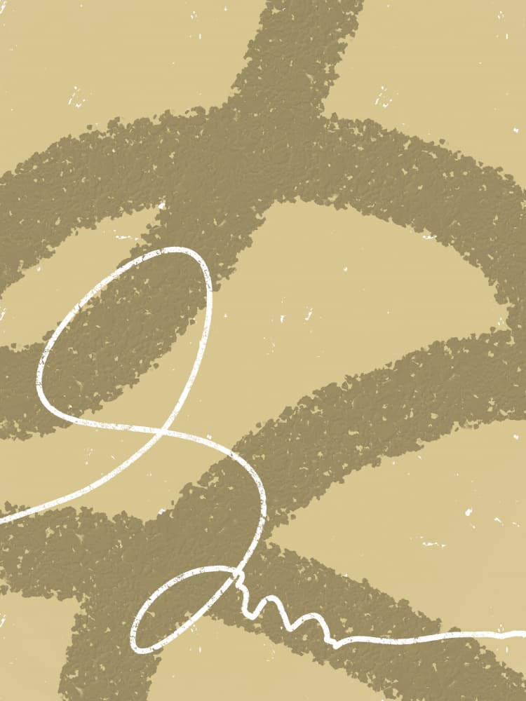 Soft Organic Lines by Yuli Saputra — canvas wall art
