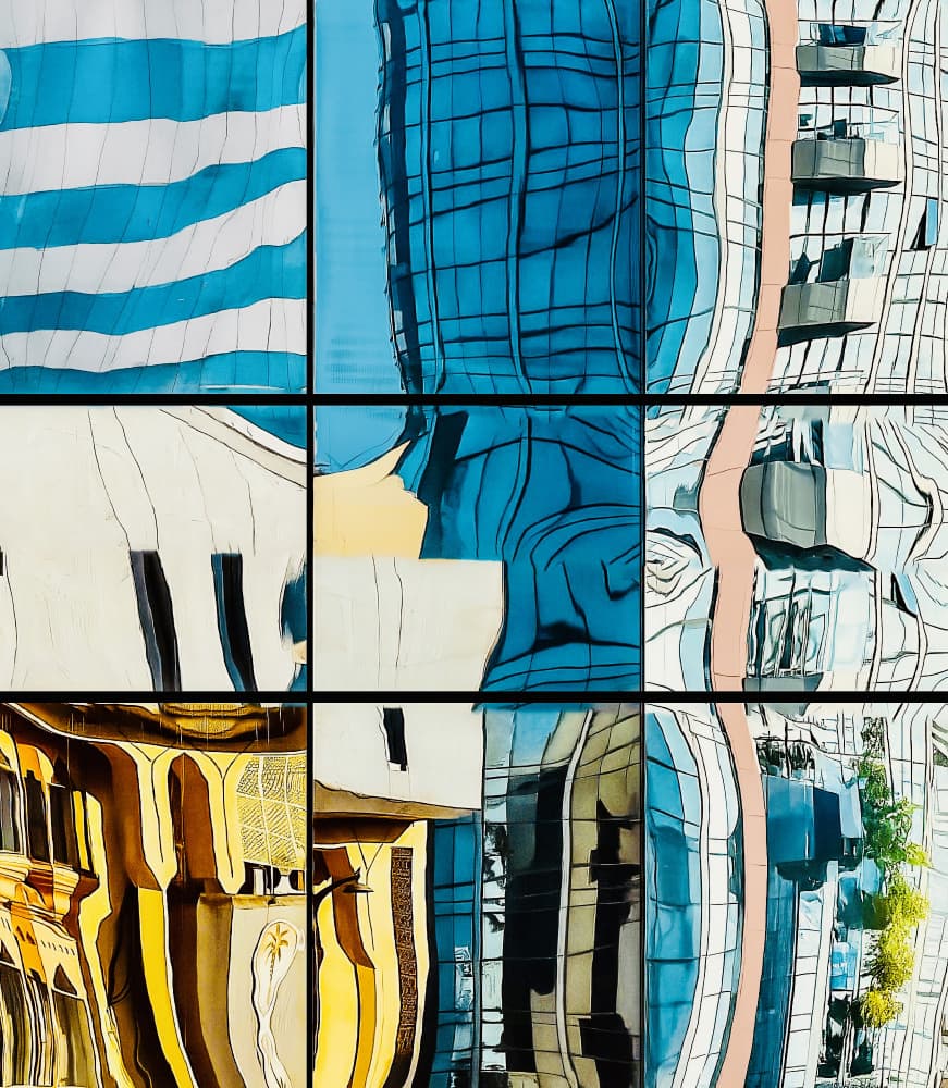 Modern Glass Reflections by Arnon Orbach — canvas wall art