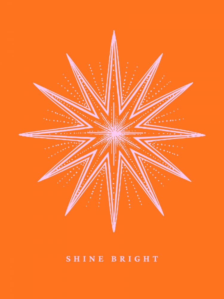 Radiant Starburst by Ohkimiko — canvas wall art