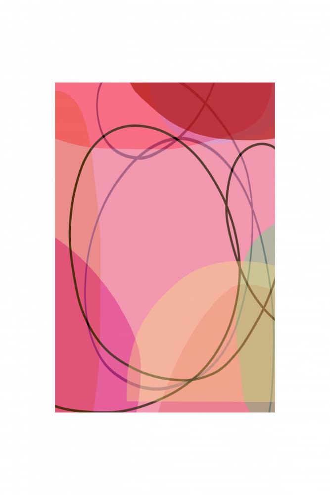 Soft Pink Abstract Flow by cartissi — canvas wall art