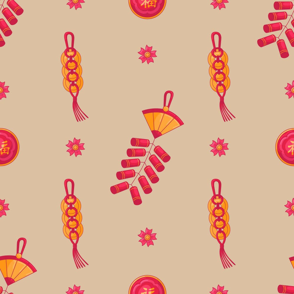Festive Chinese New Year by Marika Barsrsind β canvas wall art