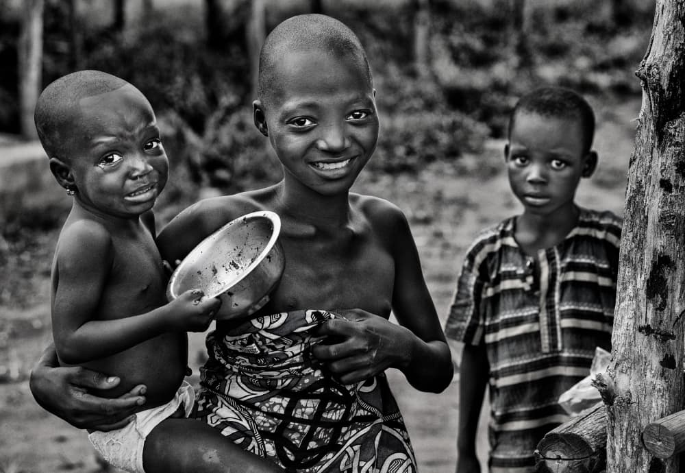 African Childhood Expressions by Joxe Inazio Kuesta Garmendia — canvas wall art