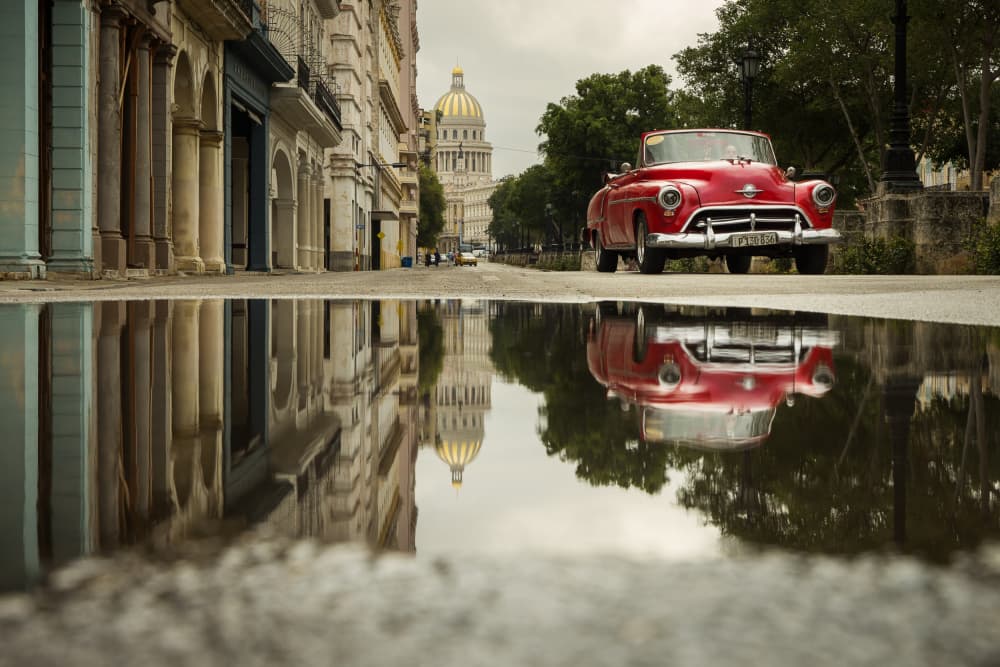 Havana Classic Reflection by Dan Mirica — canvas wall art