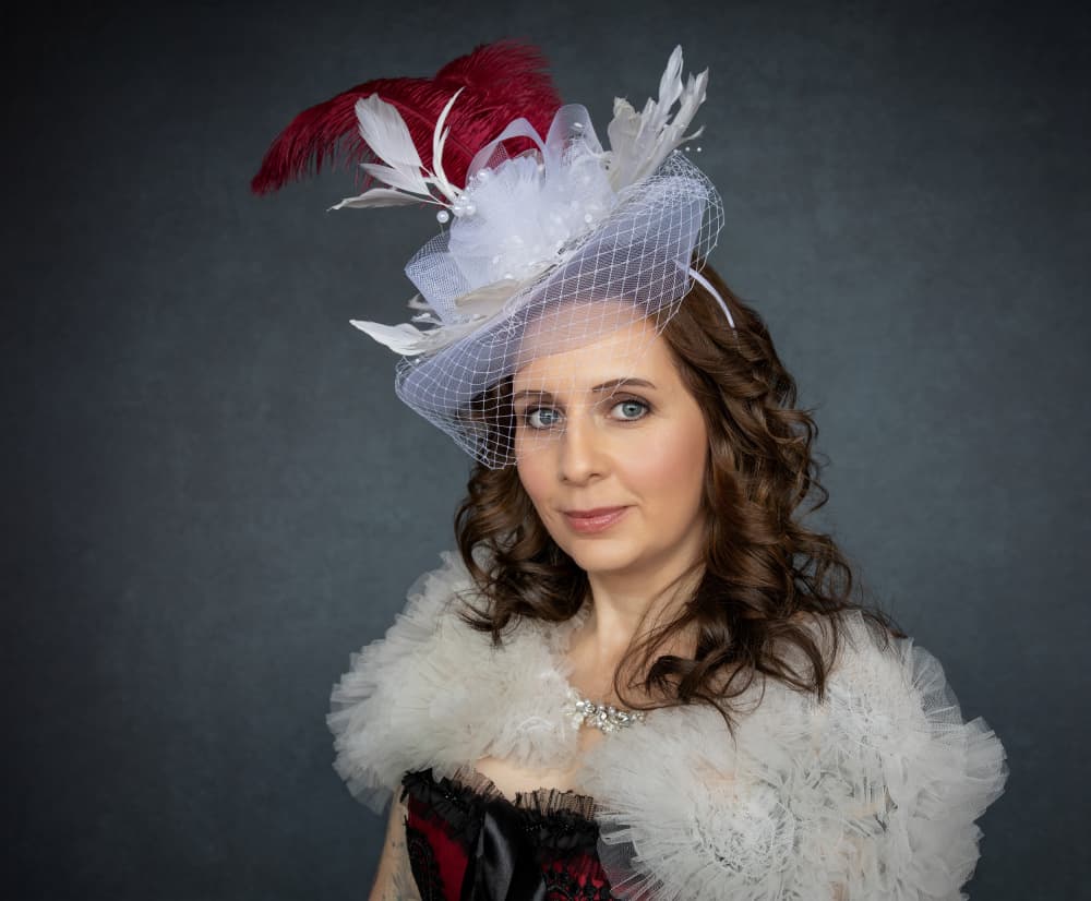 Elegant Lady Portrait by Daniel Springgay — canvas wall art