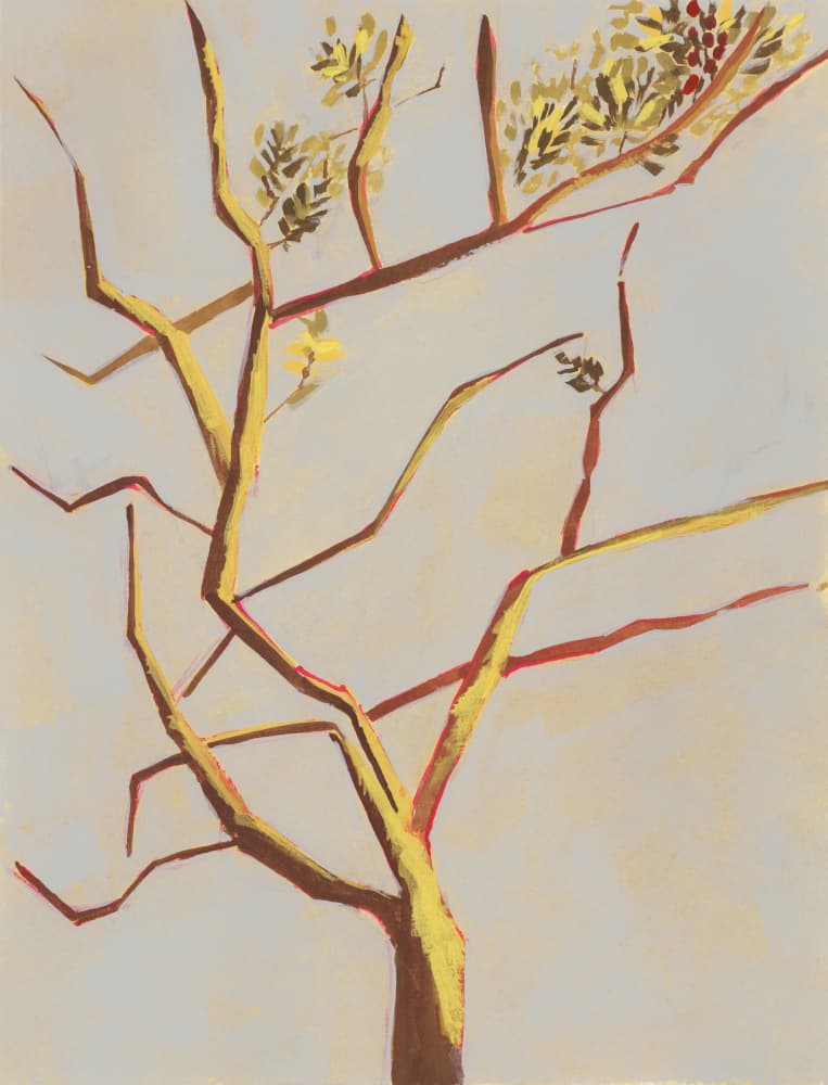 Golden Autumn Tree by Lucrecia Caporale — canvas wall art