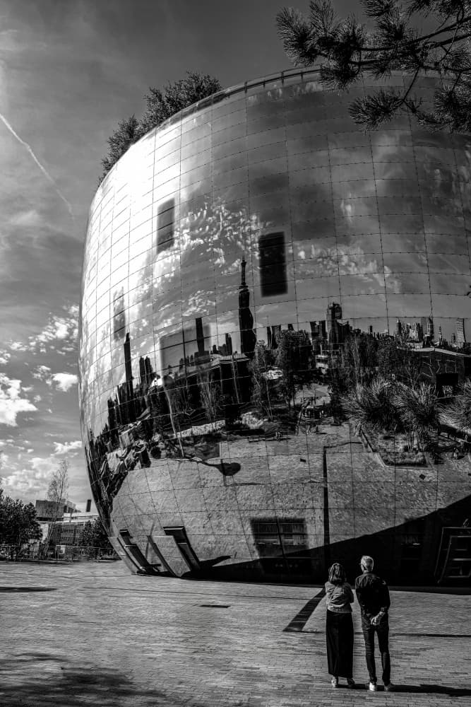 Reflective Modern Architecture by Gerard Valckx — canvas wall art