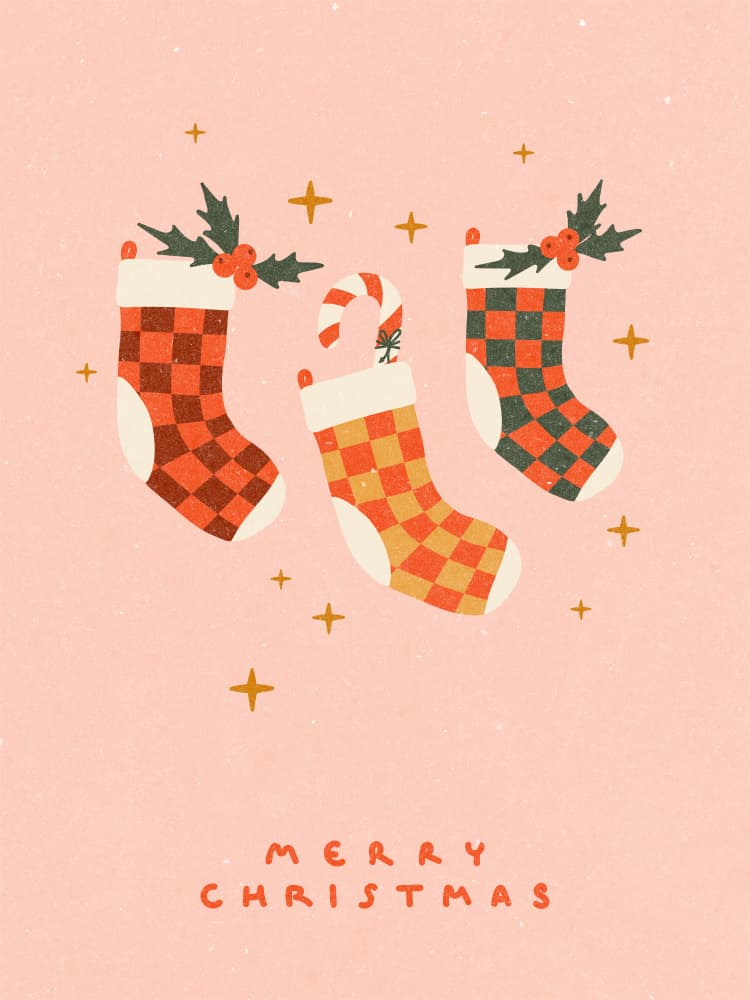 Christmas Stocking by NKTN — canvas wall art