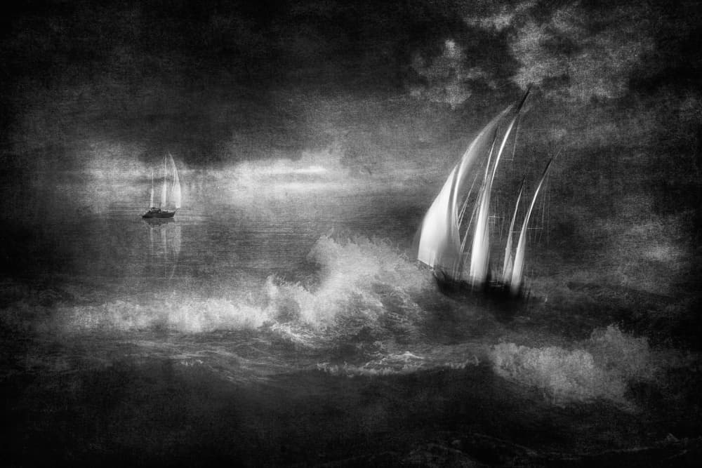 Dramatic Ocean Journey by Charlaine Gerber — canvas wall art