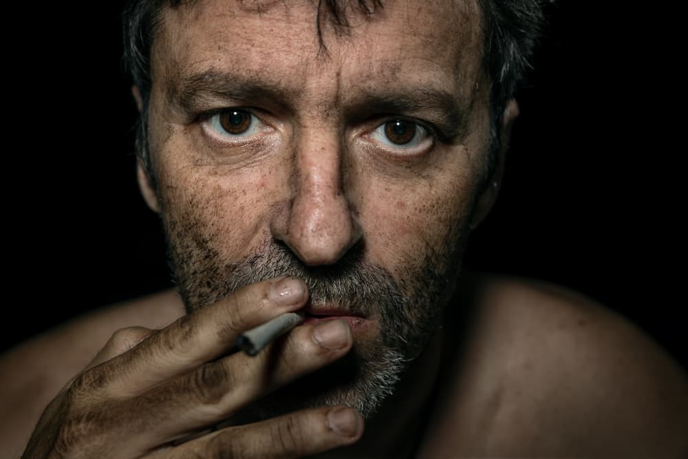 Gritty Gaze Smoker by TONY GORAN — canvas wall art