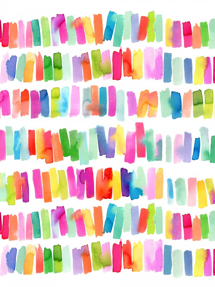 Colorful Paint Strokes by Ninola Design — canvas wall art