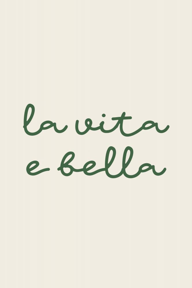 Italian Life Is Beautiful by Karen Menzenbach — canvas wall art