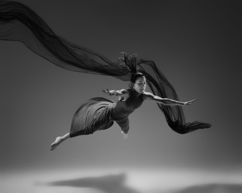 Graceful Aerial Dancer by Rob Li — canvas wall art