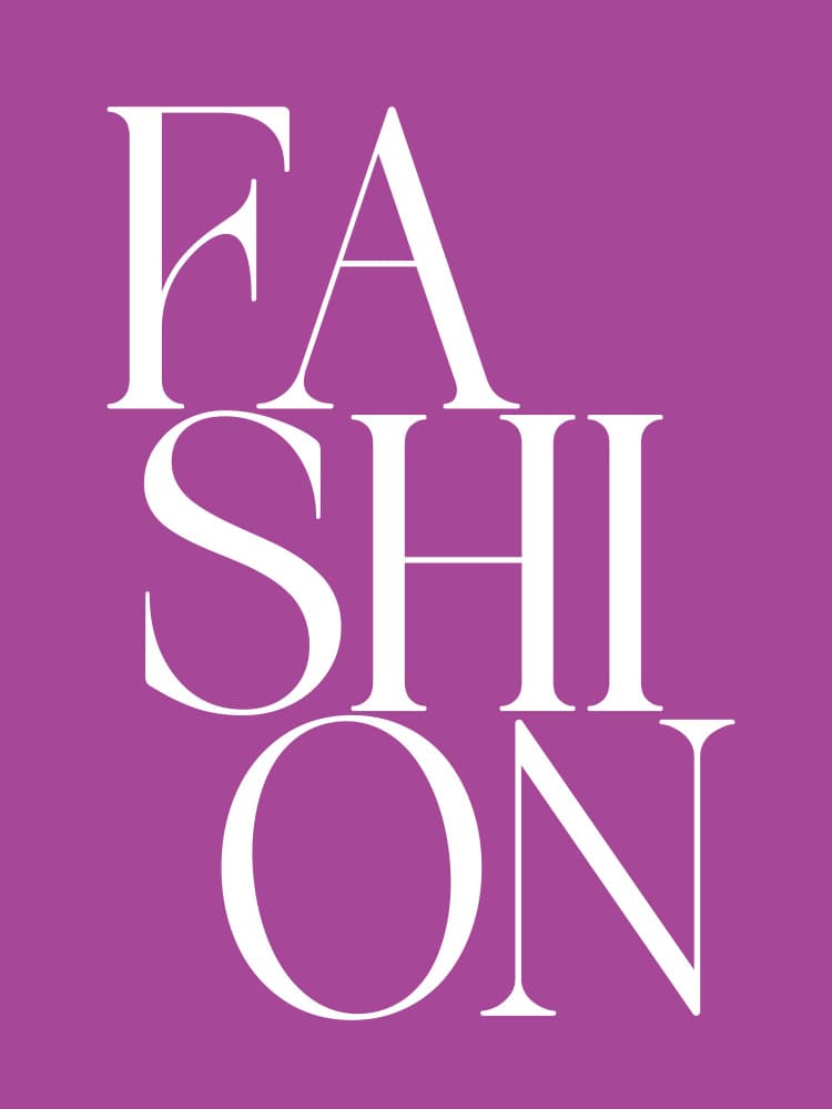 Elegant Fashion Typography by Andreas Magnusson — canvas wall art