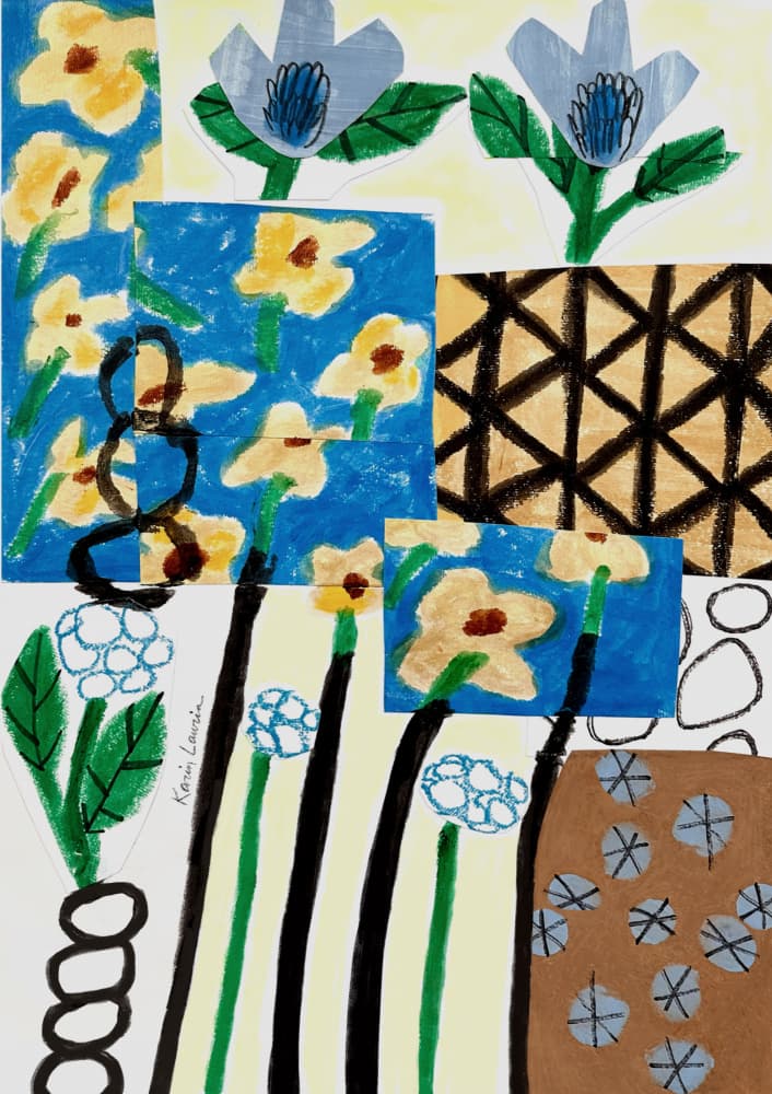 Vibrant Floral Patterns by Karin Lauria — canvas wall art