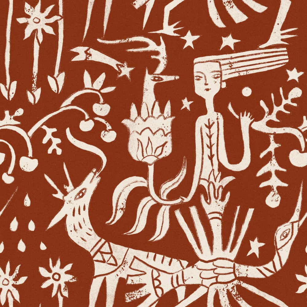 Enchanted Forest Gathering by Raipa Studio — canvas wall art