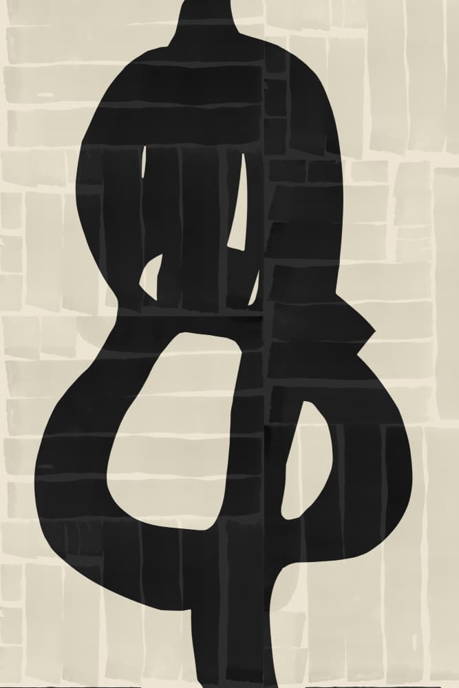 Bold Abstract Figure by casa cartissi — canvas wall art