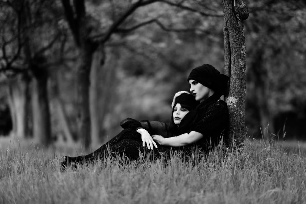 Dark Romantic Embrace by Alexandra Fira — canvas wall art