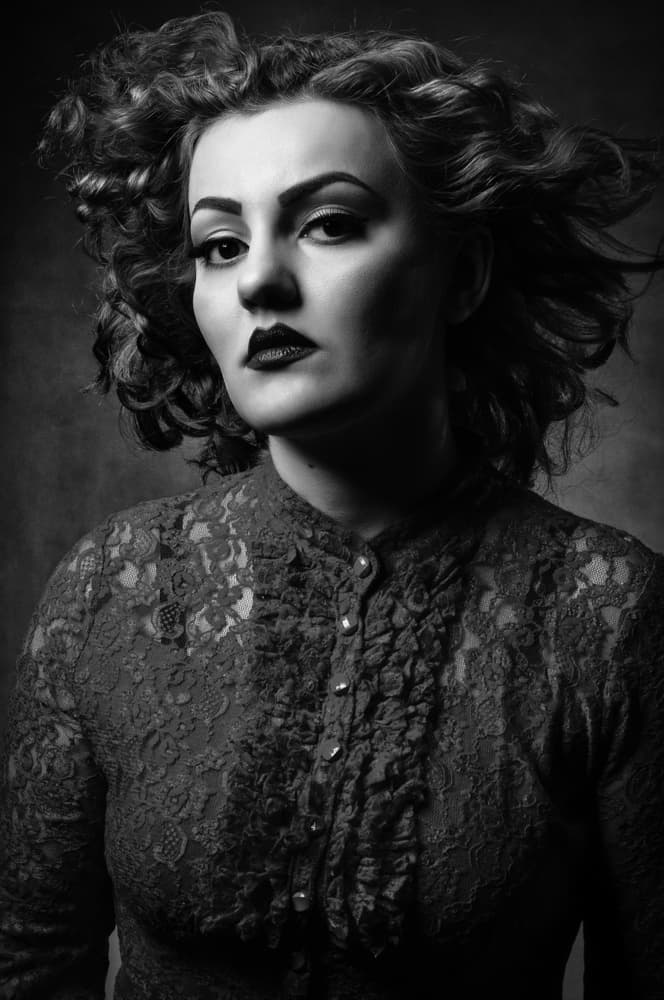 Dramatic Gaze Portrait by Glamour Studio — canvas wall art